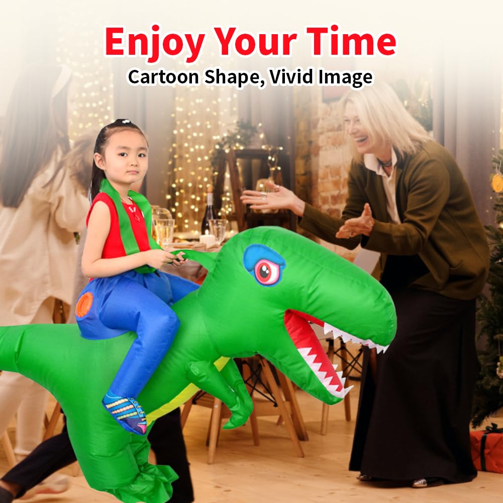 LOLANTA Costume da bambino in costume da dinosauro gonfiabile Stegosaurus spinoso per bambini