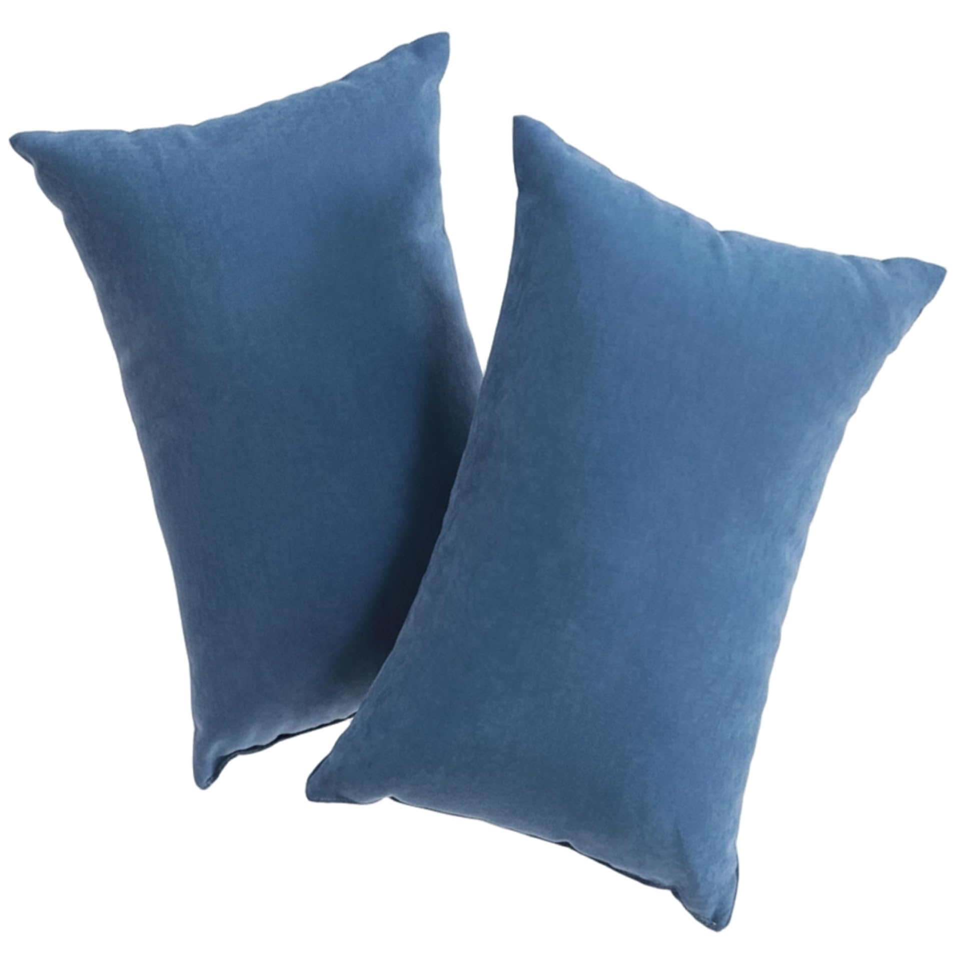 Latemeia 2 Pack 11x7 Blue Mini Travel Pillow, Soft Microfiber Small Pillow for Sleeping Nap Pets Washable