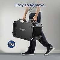 Vista 9 de ALORAIR Deshumidificadores de espacio de arrastre, deshumidificador comercial de 145 pintas para sótanos con manguera de drenaje, deshumidificador