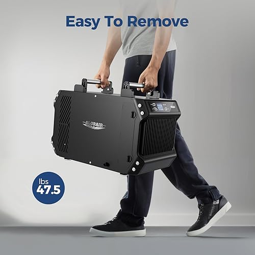 Miniatura 8 de ALORAIR Deshumidificadores Crawlspace, deshumidificador comercial de 145 pintas para sótanos con manguera de drenaje, 1,800 pies cuadrados de