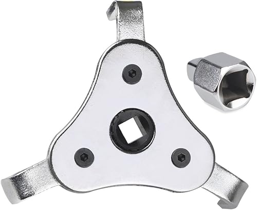 Miniatura 6 de JDMON Llave universal ajustable para filtro de aceite de 2-12 pulgadas de 4 pulgadas, 3 patas