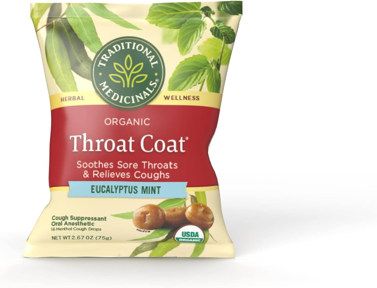 Traditional Medicinals Throat Coat Organic Cough Drops