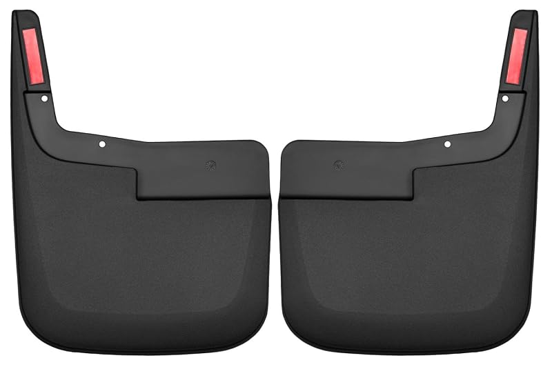 Parabarros Dianteiros para Ford F-150 2015–2020 sem Alargadores de Para-lama OEM Husky Liners 58441 Preto Kit com 2 Peças