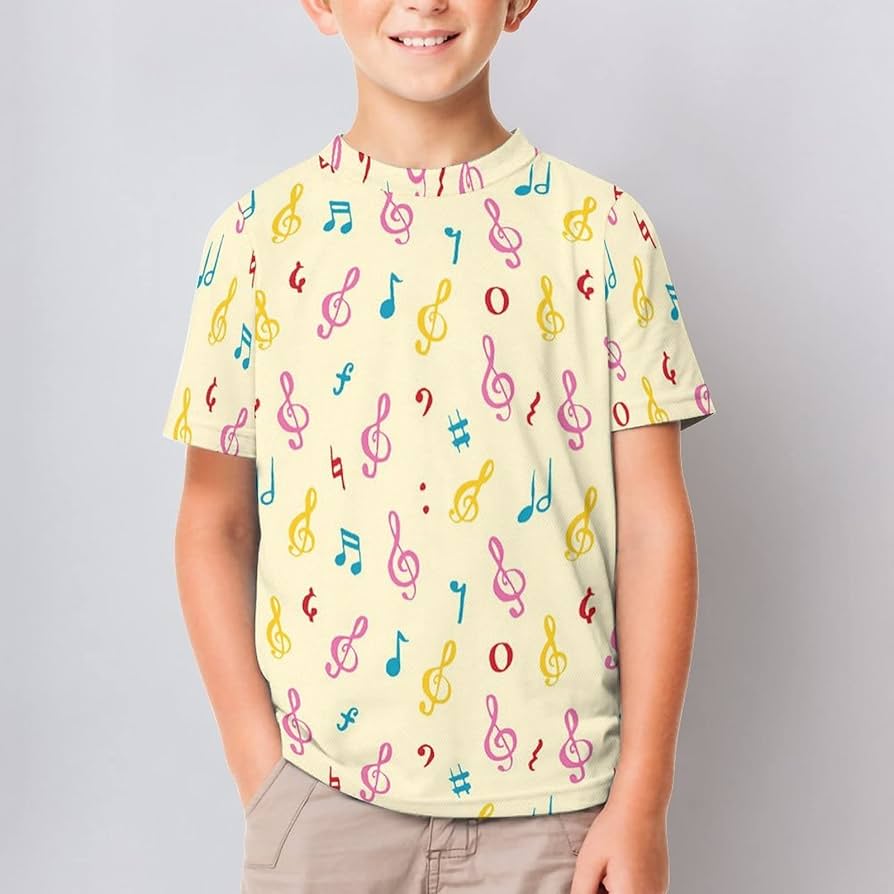 Amazon.co.jp: Children's Clothing, Colorful Music Note Pattern, T-shirt, Kids' Short Sleeve T-shirt, Cut and Sewn, Top for Boys, Girls, Top, Round Neck, Sweat Absorbent, Quick Drying, Print, Casual, Stylish, : Clothing, Shoes amazon-co-jp-children-s-clothing-colorful-music-note-pattern-t-shirt-kids-short-sleeve-t-shirt-cut-and-sewn-top-for-boys-girls-top-round-neck-sweat-absorbent-quick-drying-print-casual-stylish-clothing-shoes