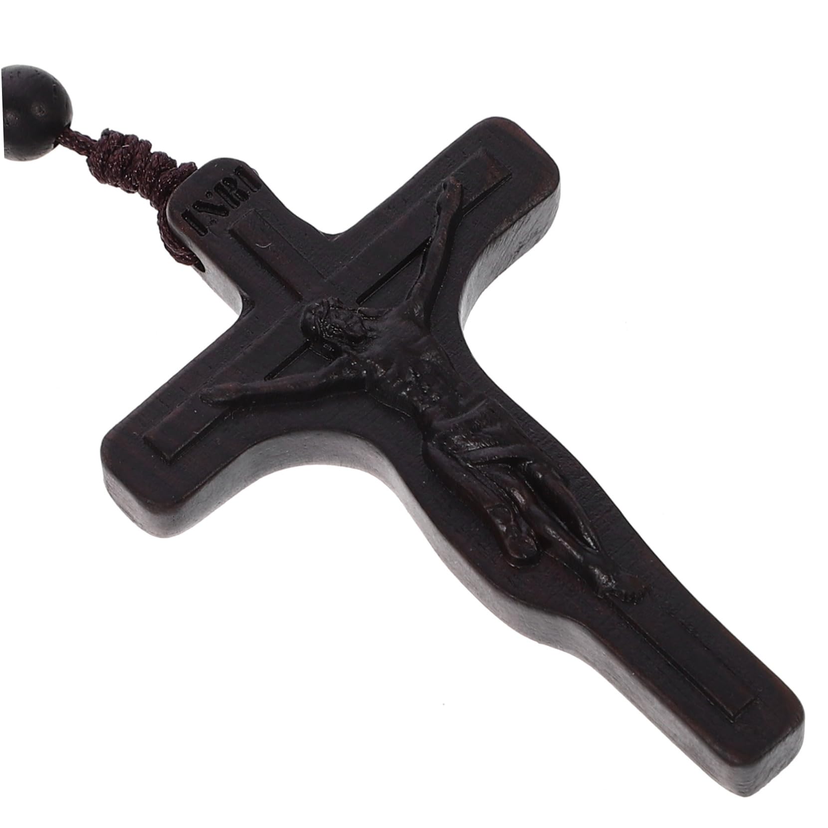 Alipis 4piezas Collar Colgante De Cruz De Madera Tallada Accesorio Religioso Para Hombres y Mujeres Decoración Elegante Para y Uso Diario