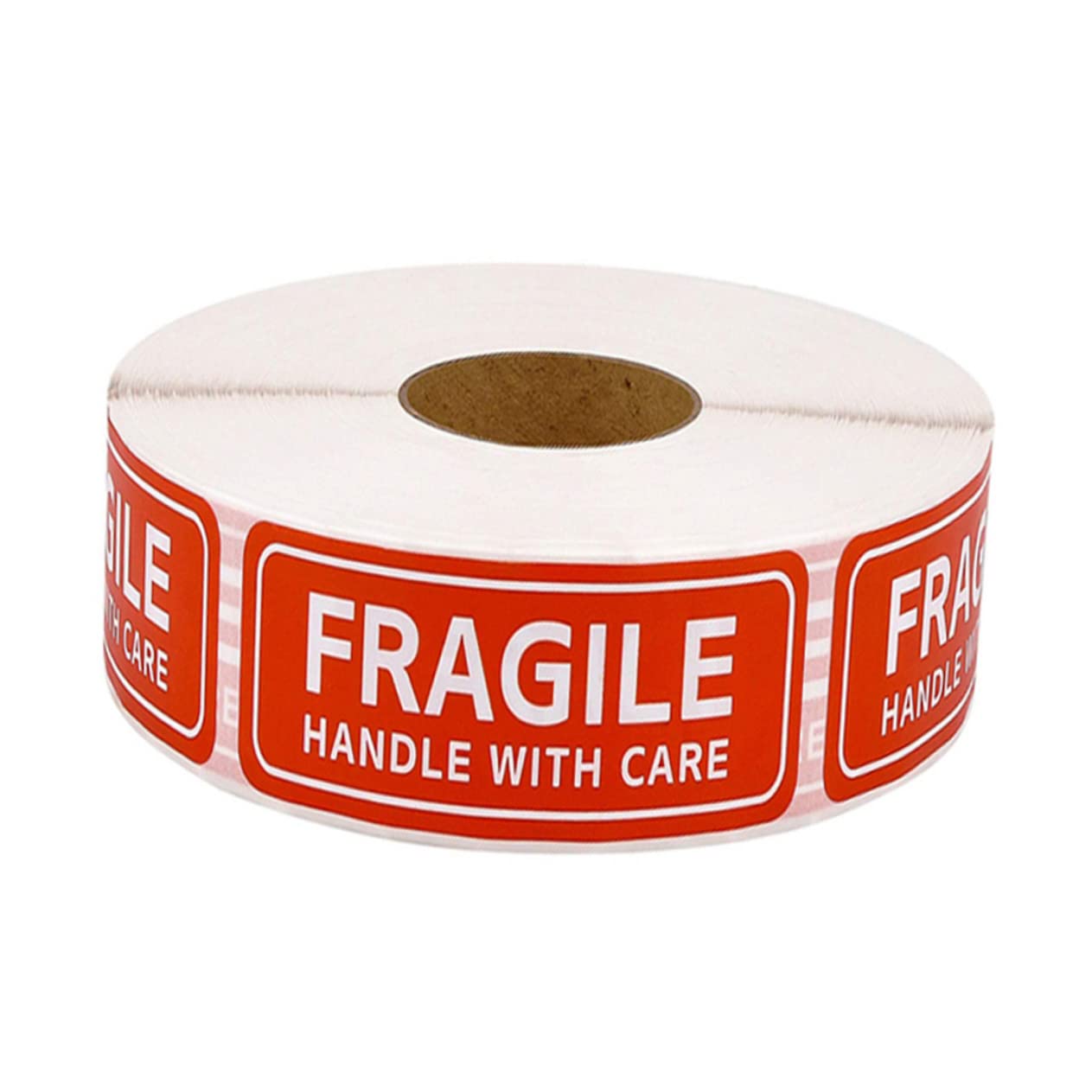 HOUDERCO 500pcs Fragile Warning Label Stickers Handle Care Shipping Sticker Pack Paper Material Strong Adhesive for Boxes Postboxes