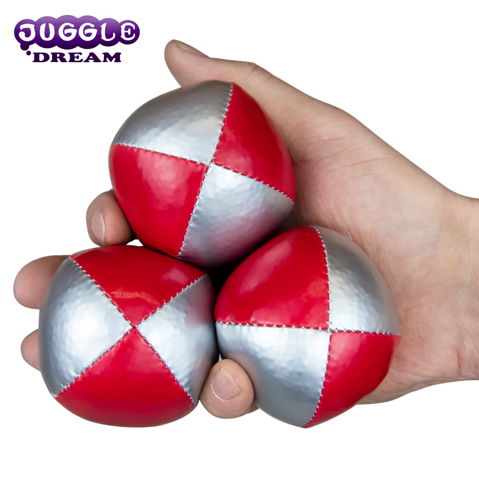Juggle Dream Juego de 3 Bolas de Malabares Profesionales con vídeo de Aprendizaje en línea Gratuito, Principiantes y Expertos