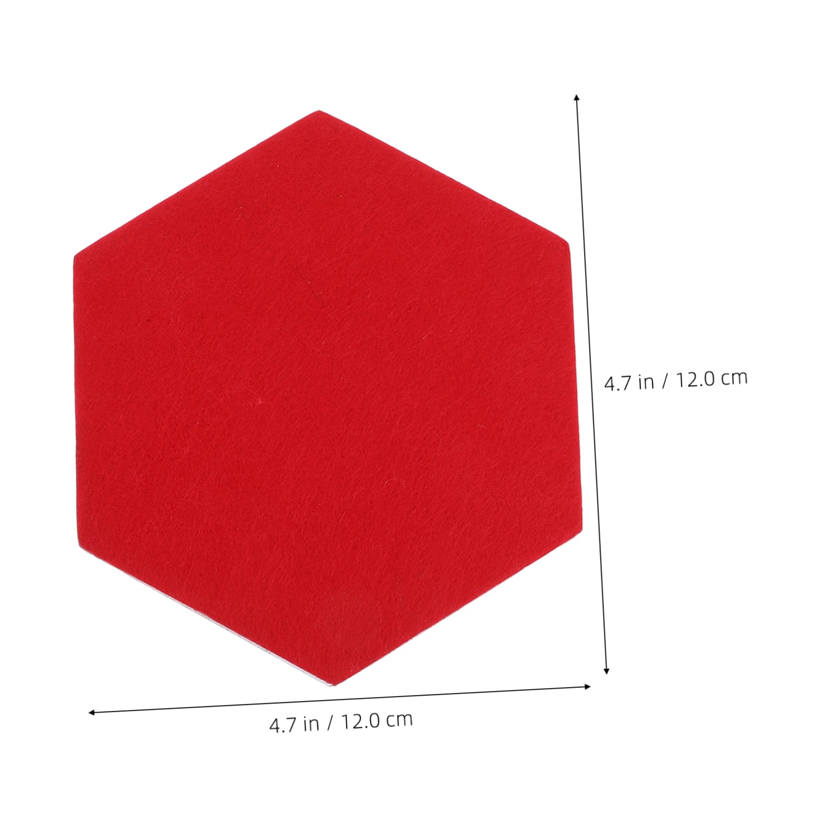 HOMSFOU 12pcs Self-Adhesive Hexagon Felt Board Tiles Stylish Acoustic Panels for Living Room Wall Decor Functional Bulletin Board for Photos and Notes Easy Installation Without Tools
