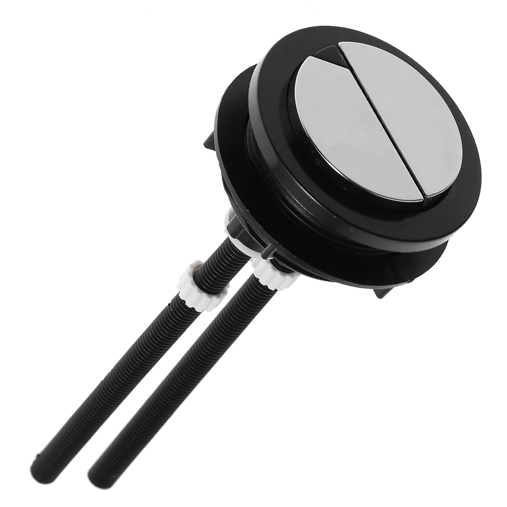 Single Push Toilet Flush Button Replacement - Silver, 38x46mm, Universal Fit For Most Tanks - View #8