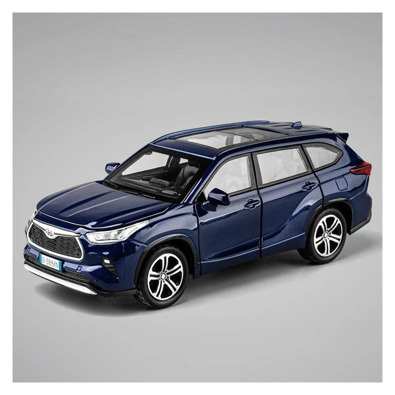 Btwodian Scale Model Car For Toyota For Highlander 2023 Diecast Model Car