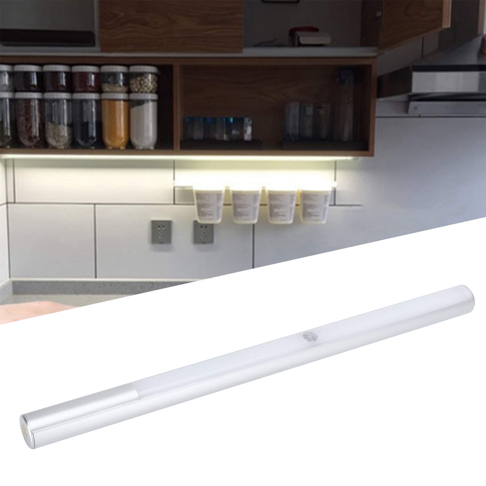 Lampada LED portatile USB di ricarica sensore di movimento luce notturna regolazione angolo bianco