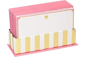 Gold Heart Flat Notes: Add a Touch of Love to Your Correspondence