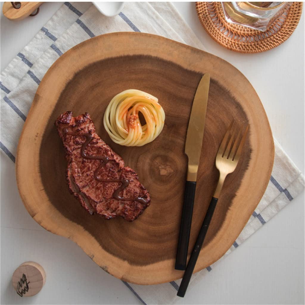 Tabla de Cortar Cocina,Cocina hogar Tabla de Cortar muñón Forma Irregular Cocina Corte Fruta Plato de Postre