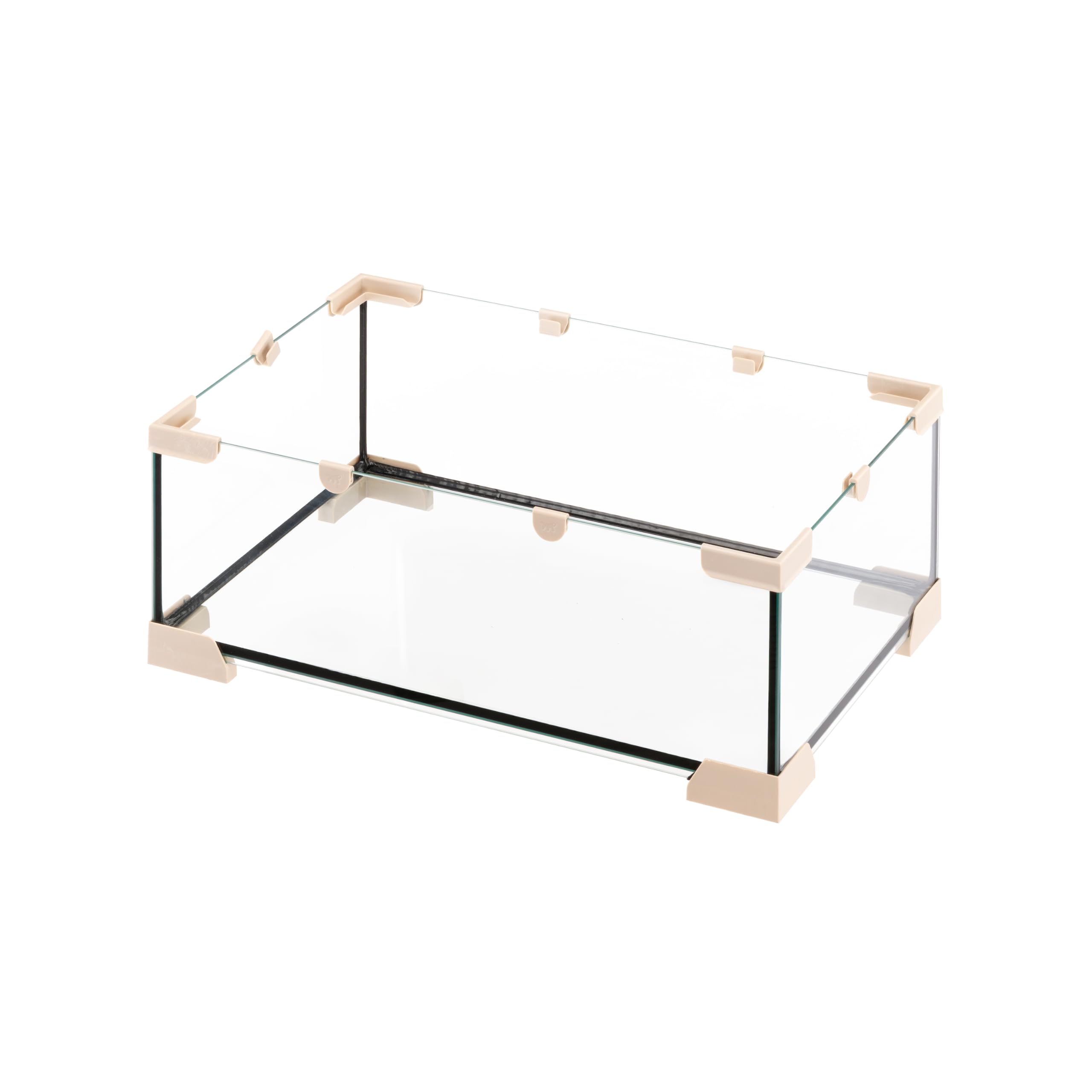 Ferplast Käfig für Hamster oder Mäuse Karat 60 Kleine Nagetiere, Zwei Ebenen mit Zubehör, aus Glas und Metallgitter