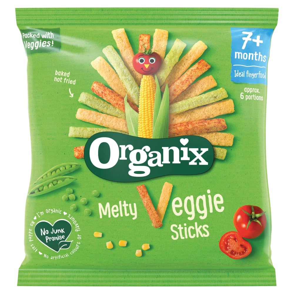 Organix Melty Veggie Sticks, 15 g