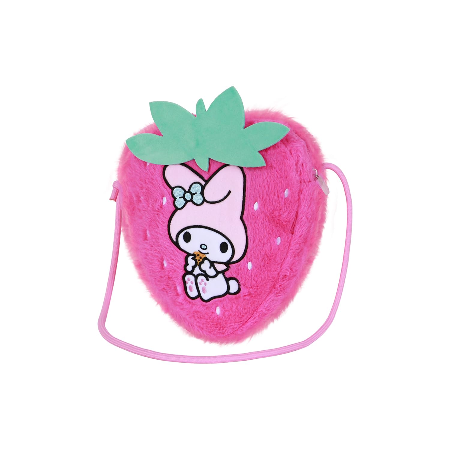 Hello Kitty My Melody Strawberry-Soft Crossbody Bag, Pink