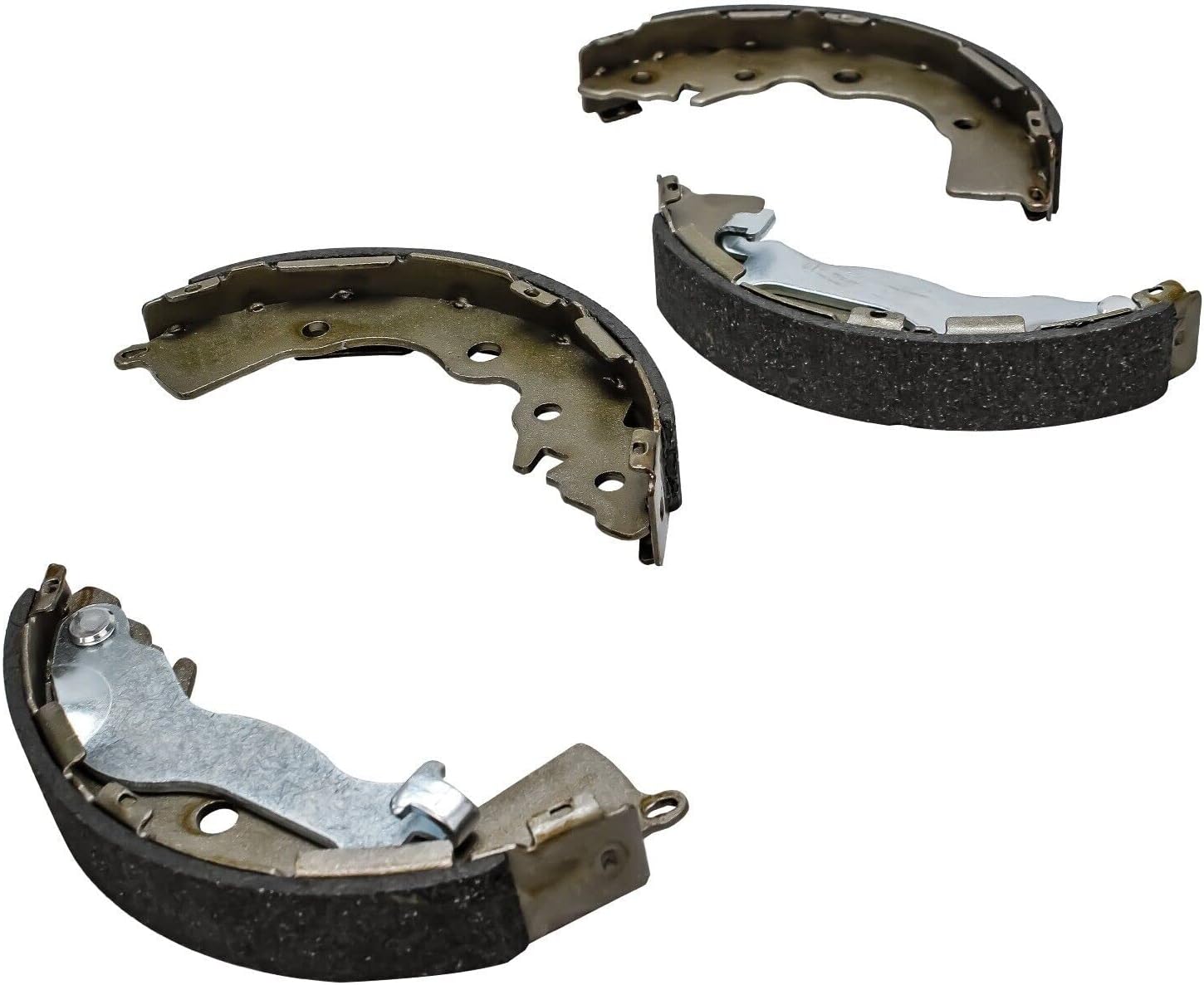 Detroit Axle - Pair Rear Brake Shoes for 2006-2011 Accent Kia Rio Rio5 Brake Shoes 2007 2008 2009 2010 Replacement Brakes