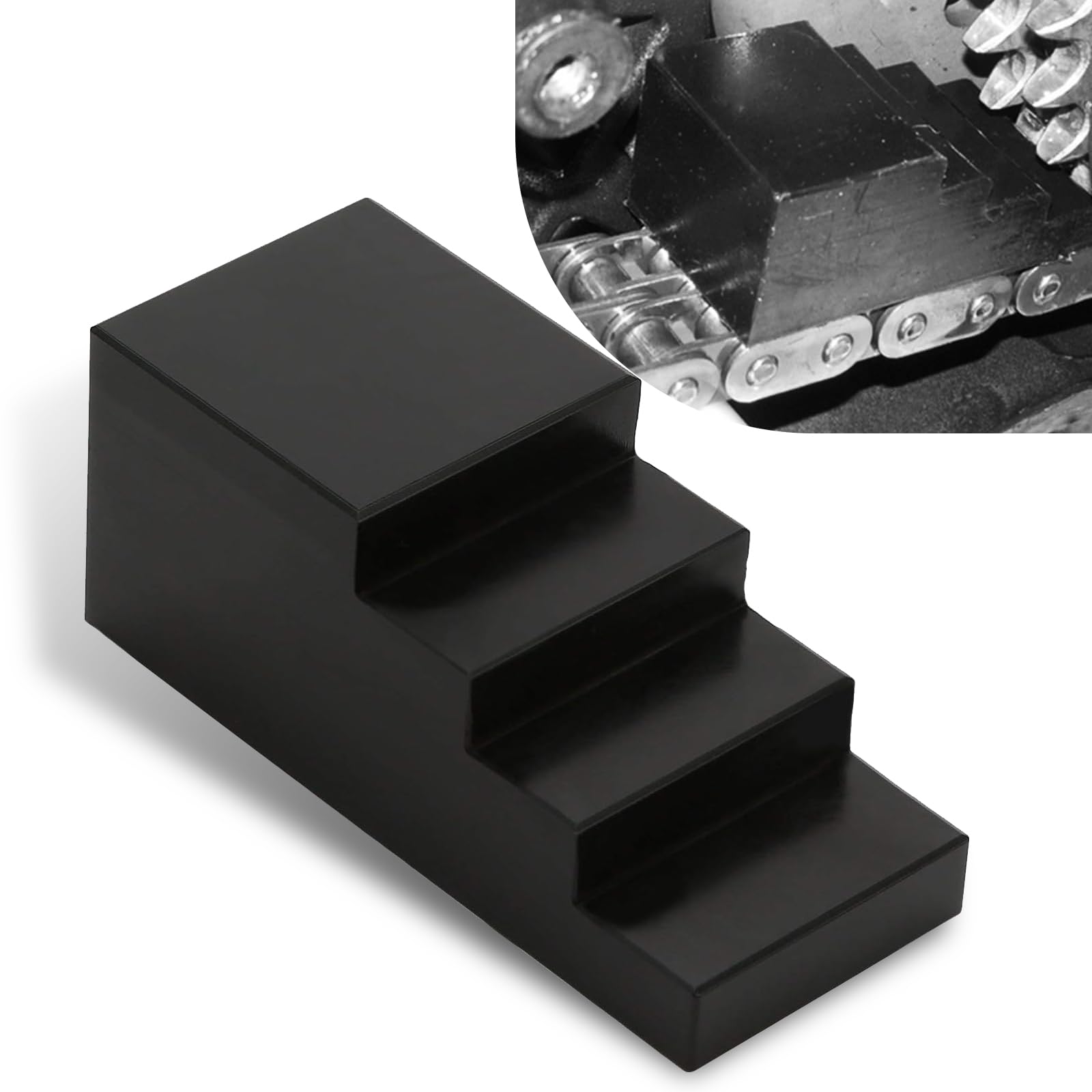 Jewkot1 PC Motorcycle Main Drive Locking Tool, Locking Hub Nut Double Cam Shovel, Primary Drive Double Cam Nylon Locking Accessories for Transmission and Chain, Universal for Motorcycles (Black)