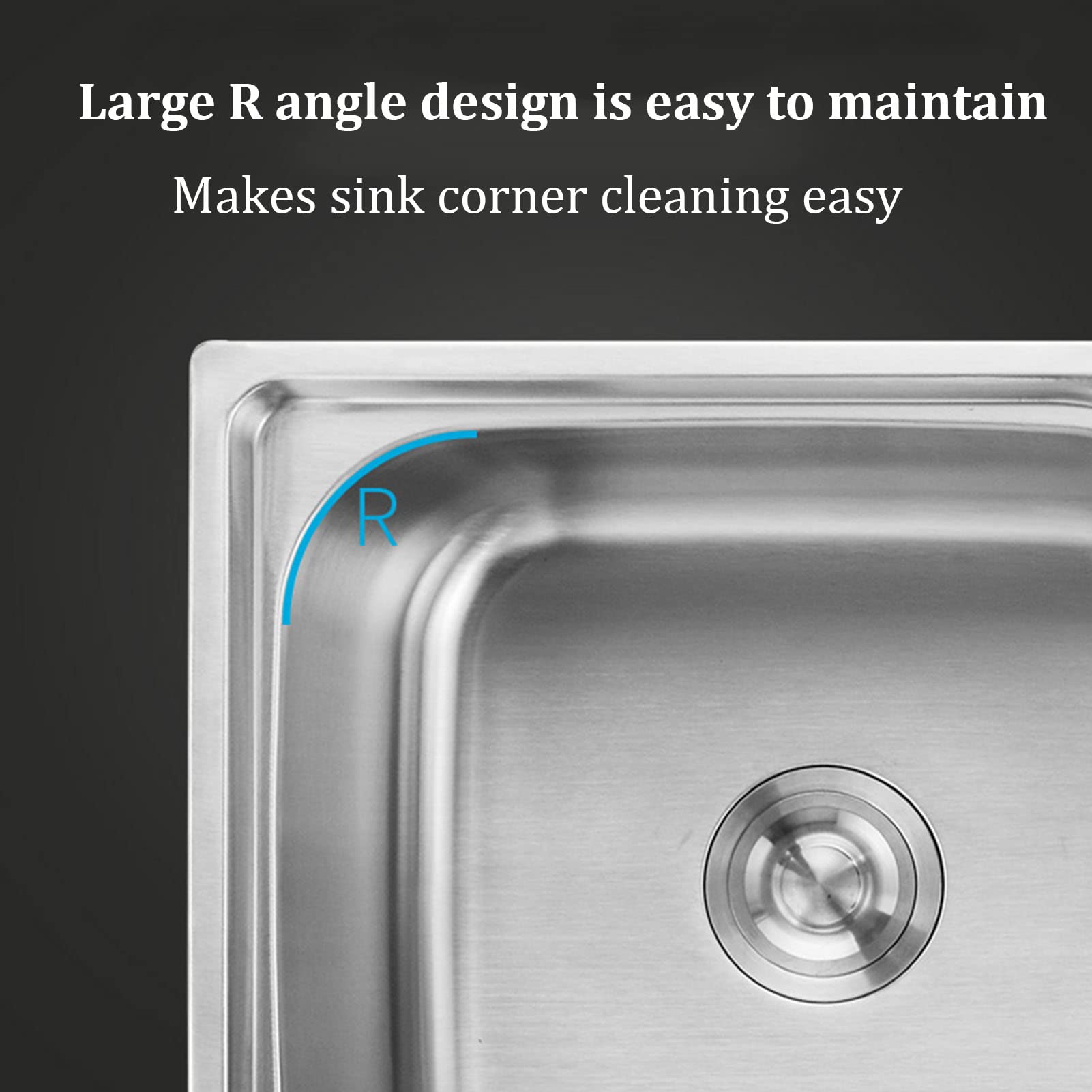 Buy Stainless Steel Single Basin Kitchen Sink with Stand, Home Simple