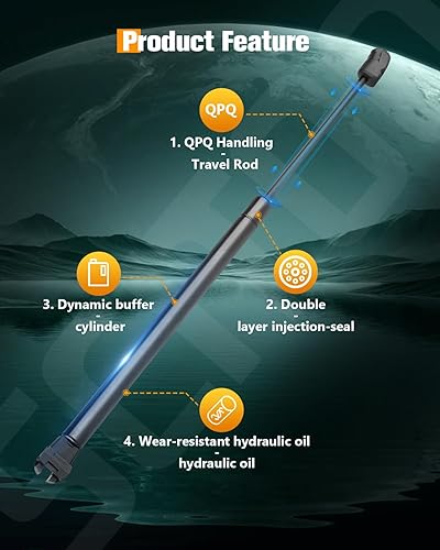 Vista 898 de SCITOO PM1017 - Soportes de elevación de 17.8 pulgadas para Hyundai Santa Fe 2007-2012 trasero izquierdo y derecho Liftgate Shock Struts 2pcs