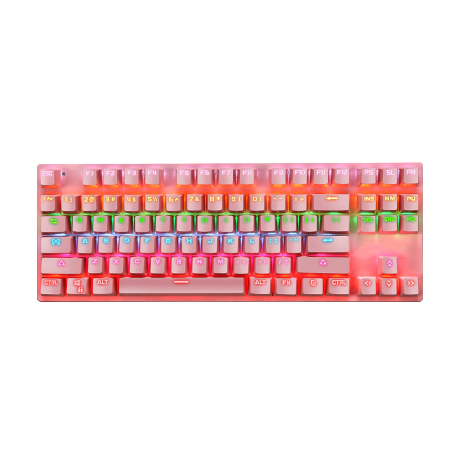 ADITAM Adattatore K550 87 Tasti USB cablatoRetroilluminazione Blu Switch Gaming Tastiera Meccanica Periferiche per Computer Double The Comfort