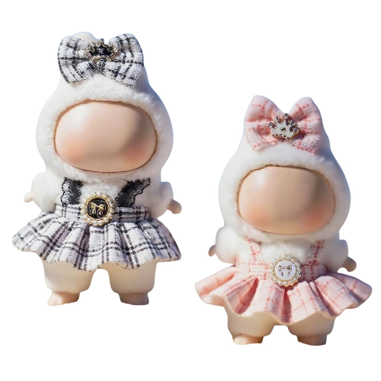 Locker.Ink | 21 Labubu Clothing Picks to Keep You Warm and Trendy This Holiday Season 17cm Doll Clothes (Black & Light Pink)