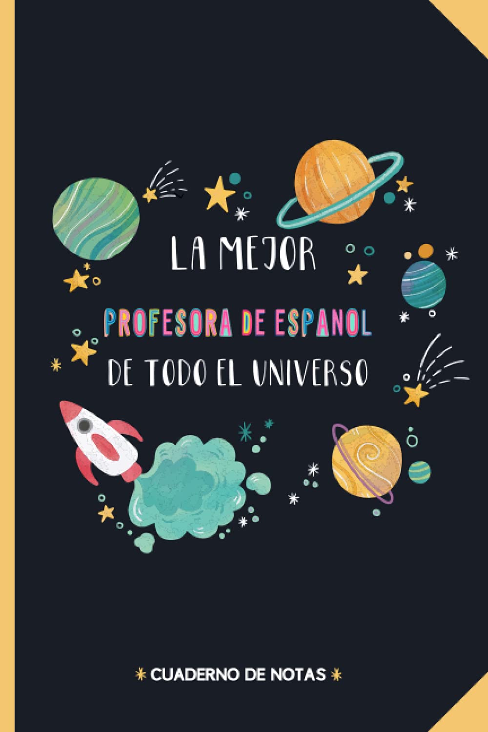Regalo para la mejor Profesora de español: Cuaderno de notas A5 regalo Profesora de español- A5 /cuadriculado - | regalos Profesora de español para el cumpleaños|regalo de cumpleaños colega