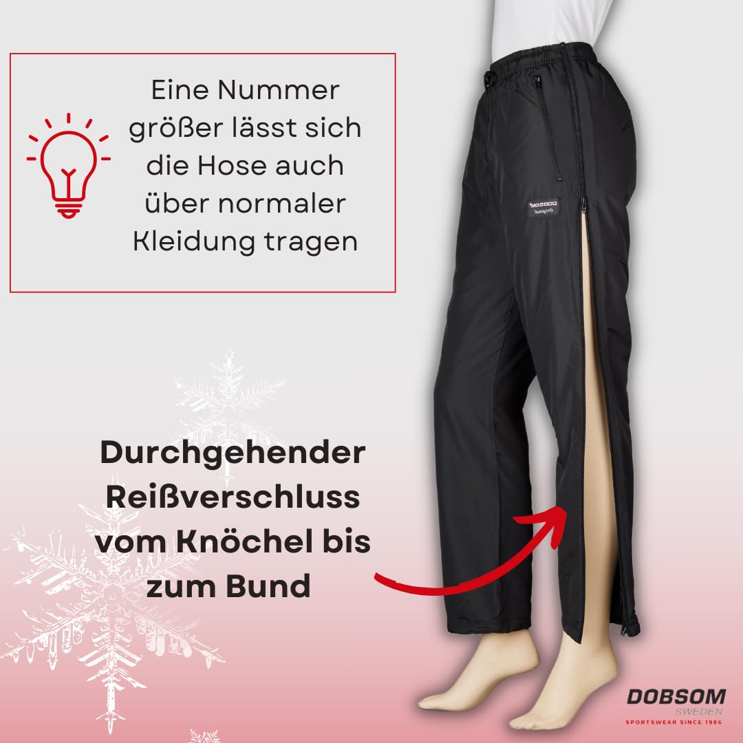 Dobsom Comfort Damen Reha Hose gefüttert I Seitenreissverschlus|Wanderhose