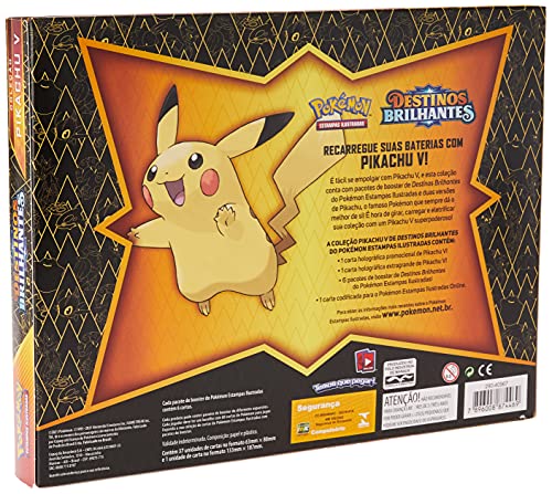 Jogo de Cartas, Copag, Pokémon, Box, Pikachu V, Destinos Brilhantes, Multicor