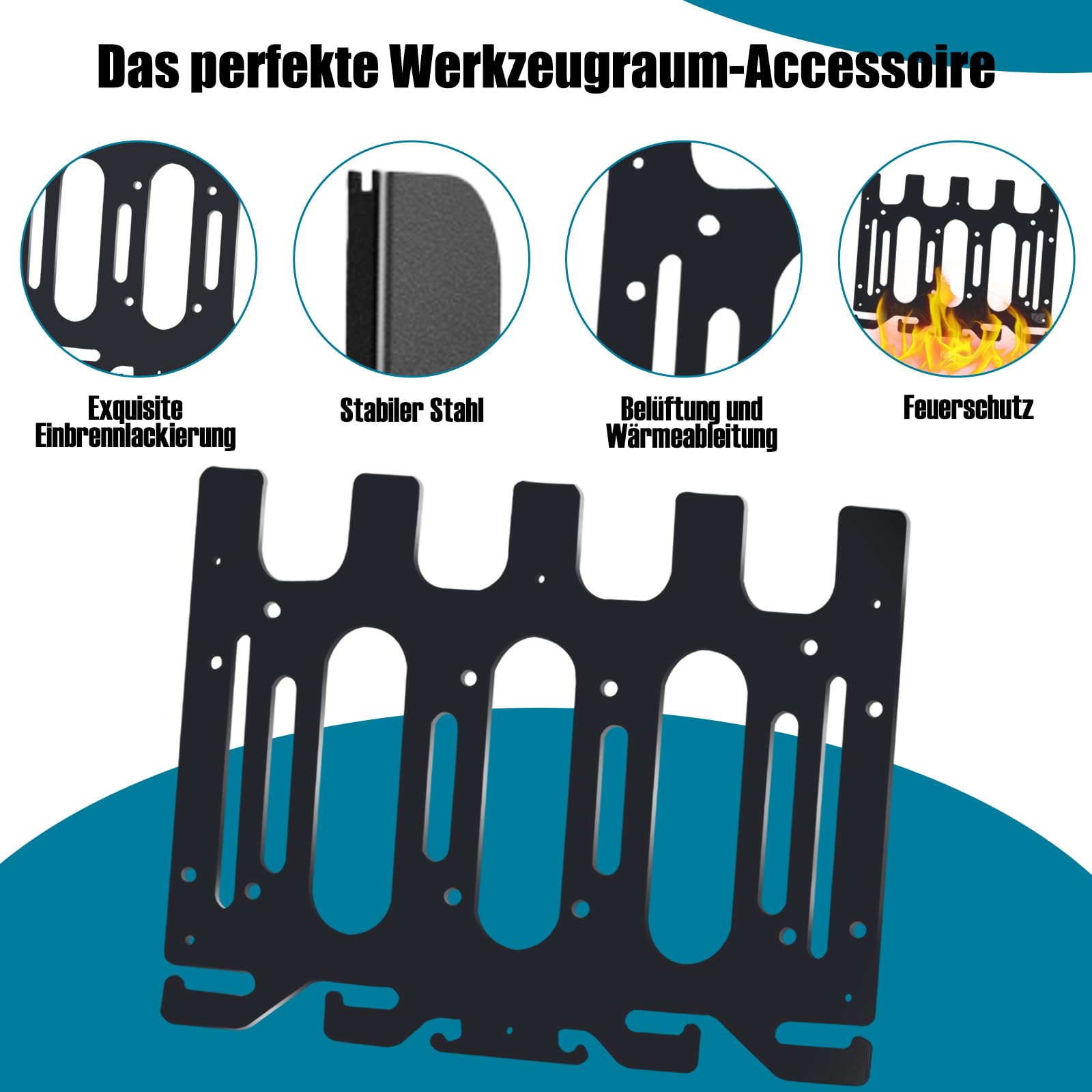Wandhalterung für Makita Akkus 18V/14,4V, Ladegeräte und Akku-Bohrschrauber,Makita wandhalterung für 4 Akkus+ 2 Ladegeräte + 4 Akku-Bohrmaschine,Ordnung in werkstatteinrichtung und garagen zubehör