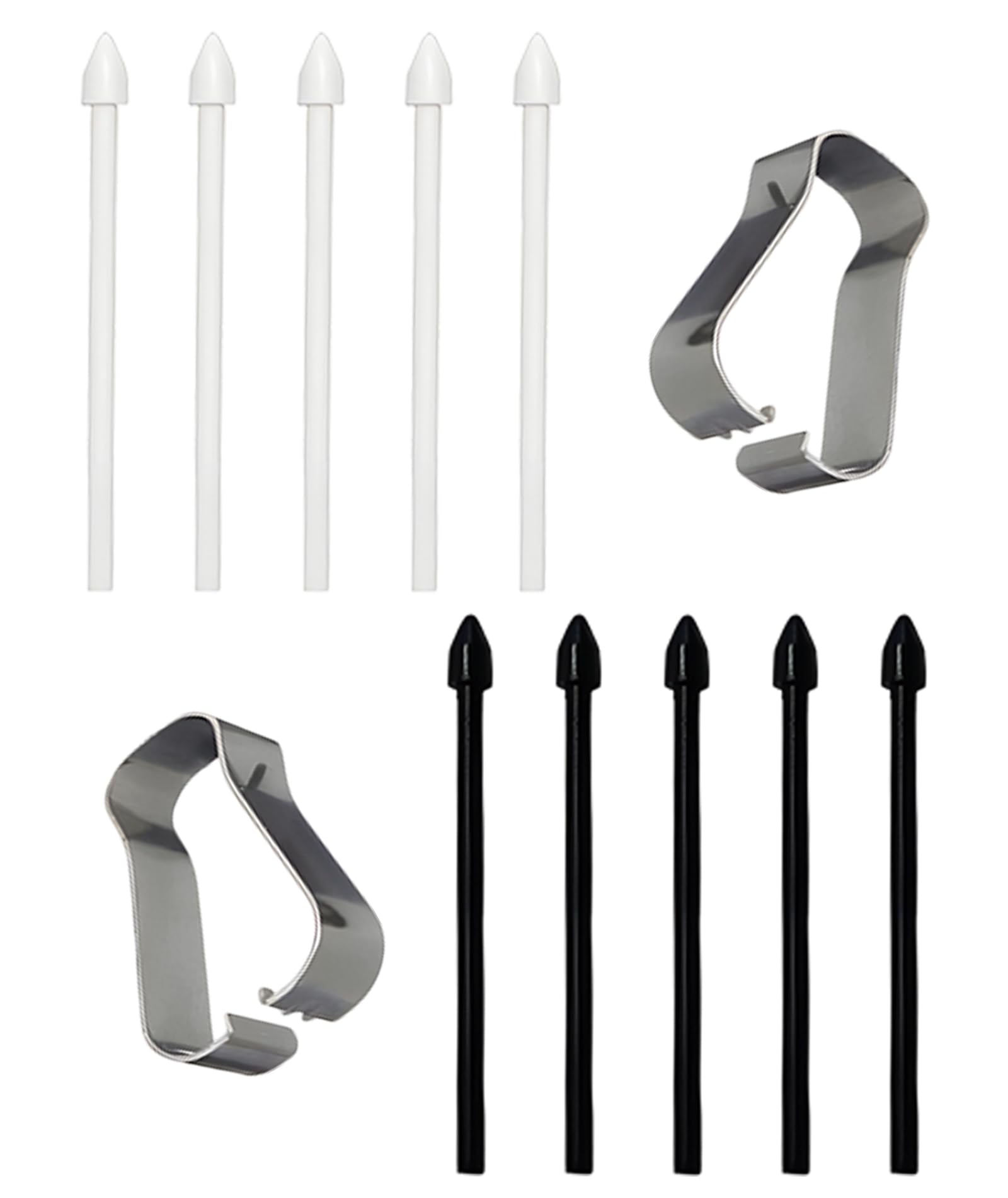 10 Pcs Touch Stylus Pen Tip Nib Suitable for Samsung S9/S8/S7/S6 Lite Handwriting Pen Core, Note 10/20 Touch Pen Replacement Tip (Black and White, Stylus Pen Not Included)-picture-25