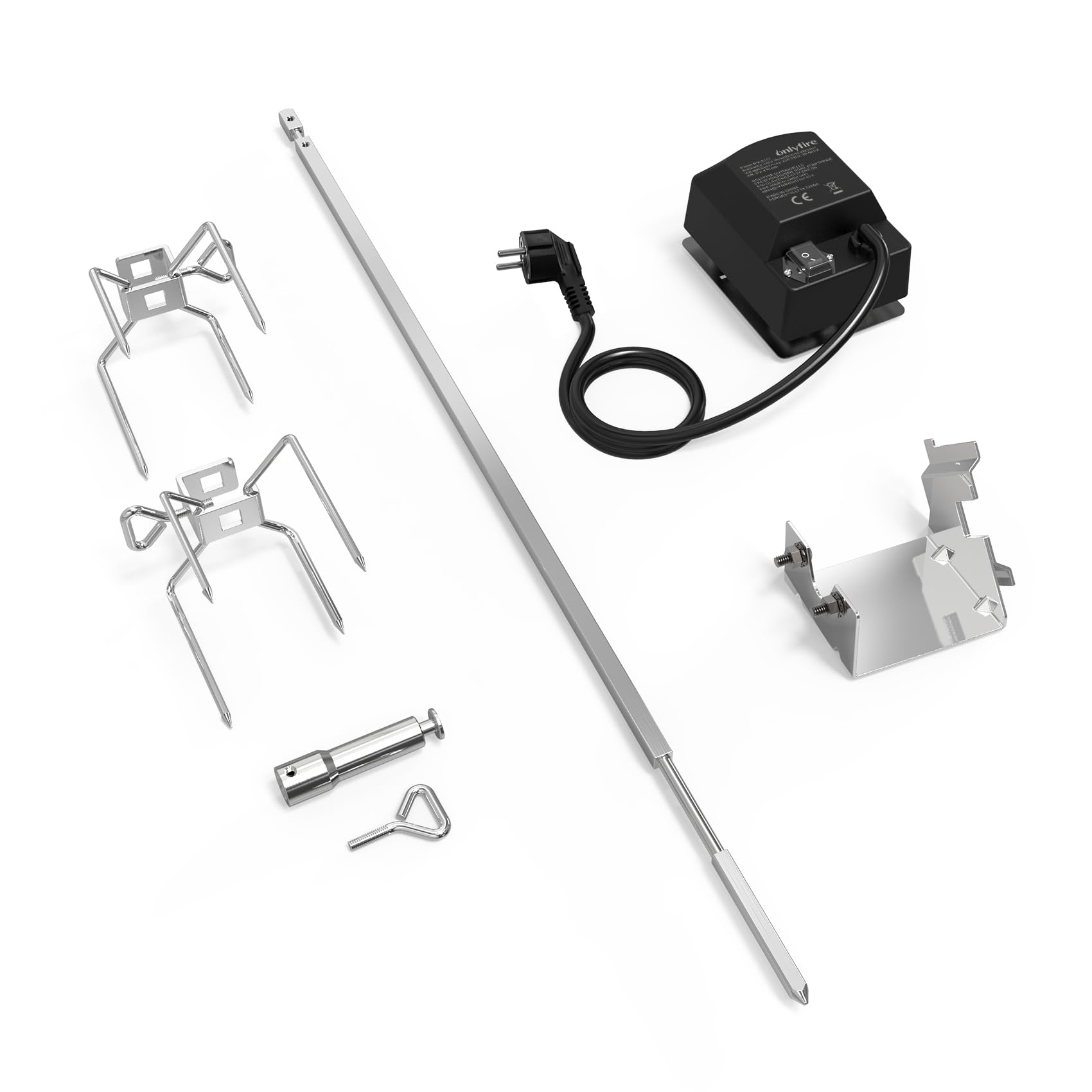 onlyfire 6014 - Kit de Asador de Parrilla de Acero Inoxidable para Weber Spirit Series 200/300