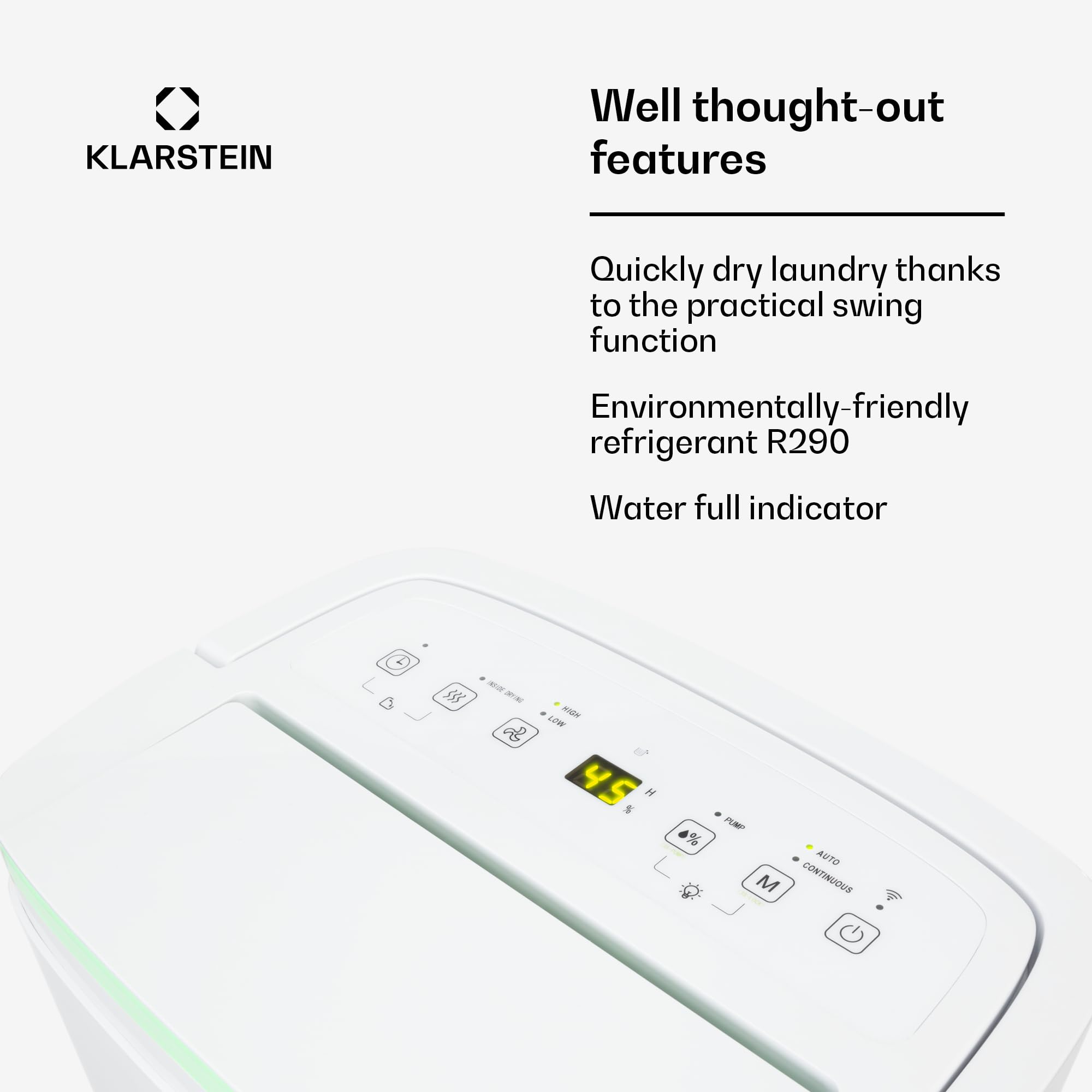Klarstein DryFy Connect 80 Deumidificatore, 50 l pro Tag