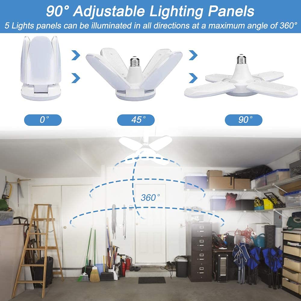 Lampada da garage per luci esagonali 110 V-240 V Tubo a LED Illuminazione a soffto a nido d'ape per officina a LED per riparazione carrozzeria auto  34