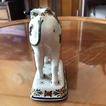  Delft ロイヤルデルフト オランダ　陶器　牛　赤絵 Amazon.co.jp: Royal Delftロイヤルデルフト オランダ製 陶器牛