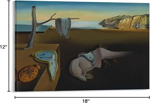 Vista 202 de 40 pinturas famosas de Dali - Salvador Dalí - El Ángelus arquitectónico del mijo - Póster artístico en lienzo y arte de pared, póster moderno
