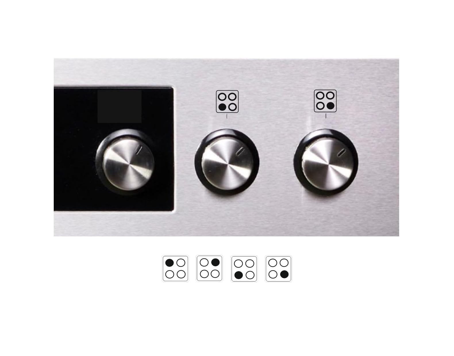 Verkauflade By Chr/Su Black Symbols On Transparent Background One Set Cooker Sticker Symbol For Electric Cooker Gas Stove Ovens (Rpm2/2) (Black Symbols On Clear Background, 9Mm)