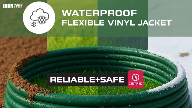 IRON FORGE CABLE 25 Foot Outdoor Extension Cord with 3 Electrical