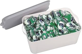 Laundry Pod Container, Laundry Pods Holder Stylish Laundry Pod Storage Container for Laundry Room Container Organization great as Laundry Detergent Container Laundry Room Decorative Storage Containers