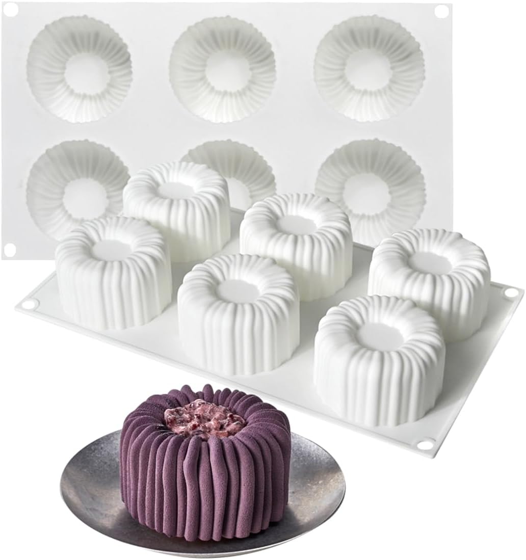 mostsom Cylinder Silicone Mousse Mold, Baking Tool for Cake, Chocolate Molds, Jelly, Pudding, Candy, Desserts, Non-Stick & Reusable Bakeware, Perfect for Mousse & Dessert Making (A_ Cylinder)