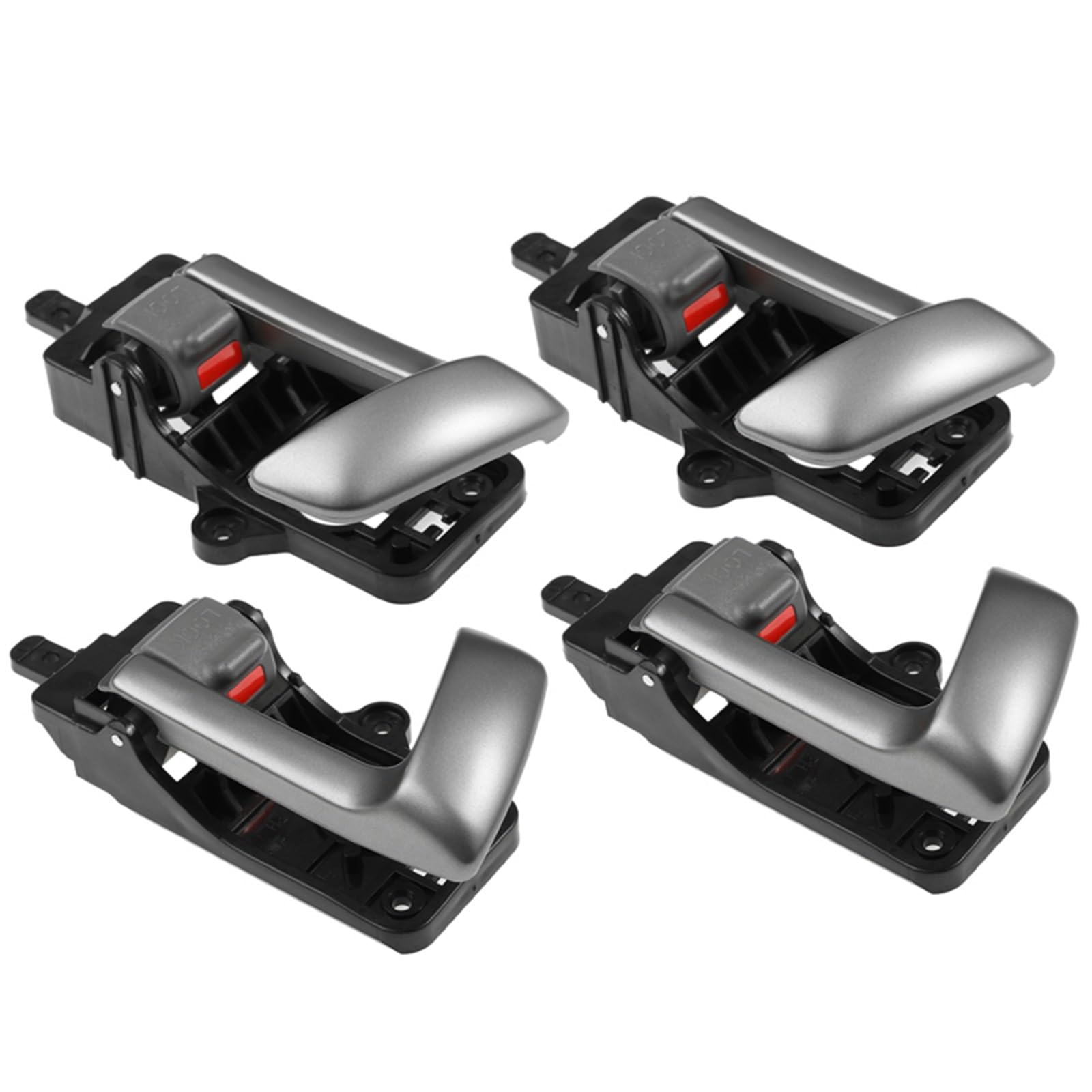 Alqoiue 2 Left And 2 Right Front Compatible With Hyundai For Santa For Fe Gl Sport 2010 2011 2012 Left Right Interior Inside Door Handle Car Oem:82620-2B000