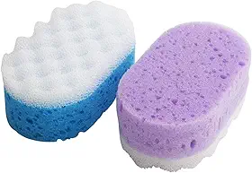 Esponja Dupla Face Para Banho, 585Bt, Cores Sortidas, Bonitta