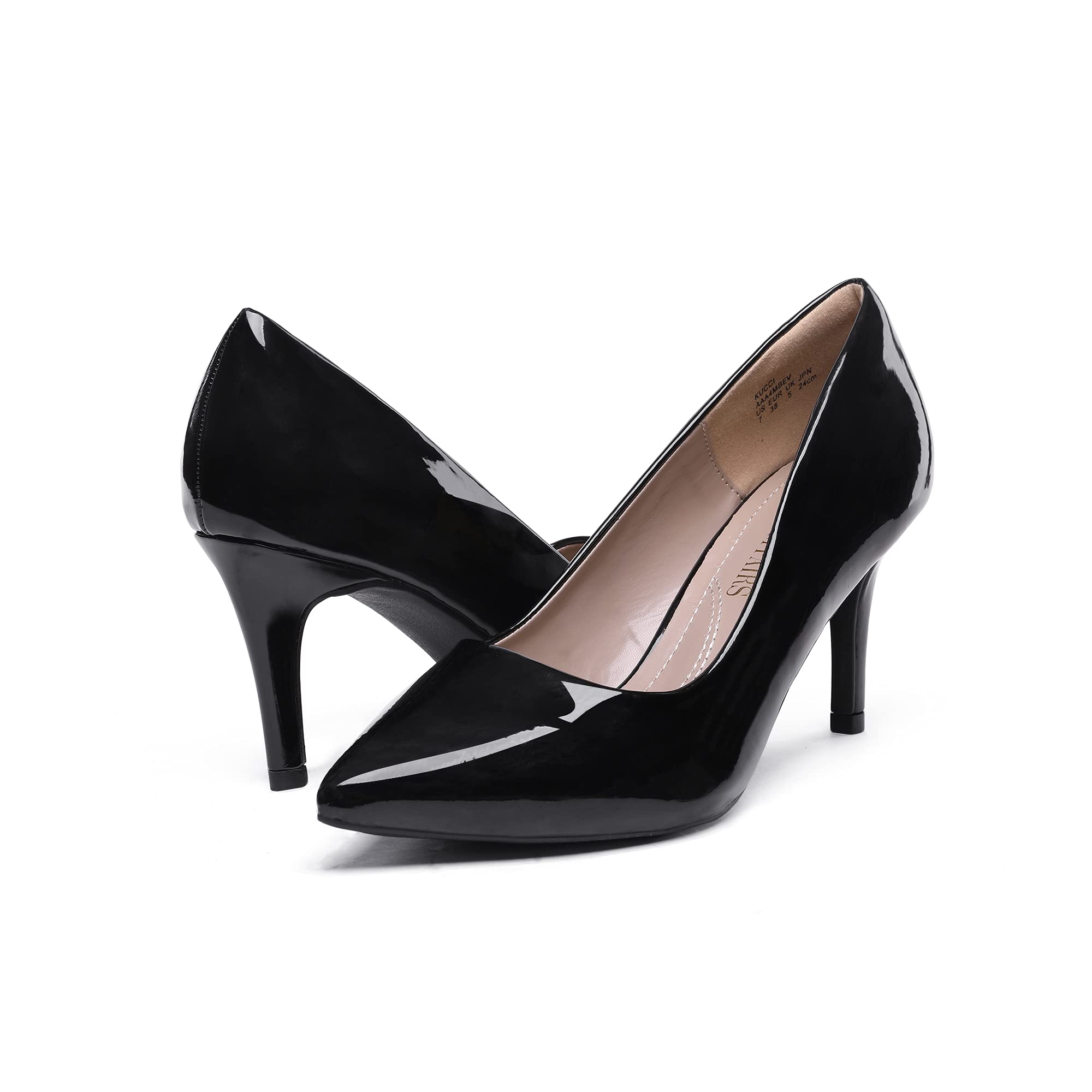 DREAM PAIRS Damen Klassische, modische Pumps mit spitzer Zehenpartie und hohem Absatz