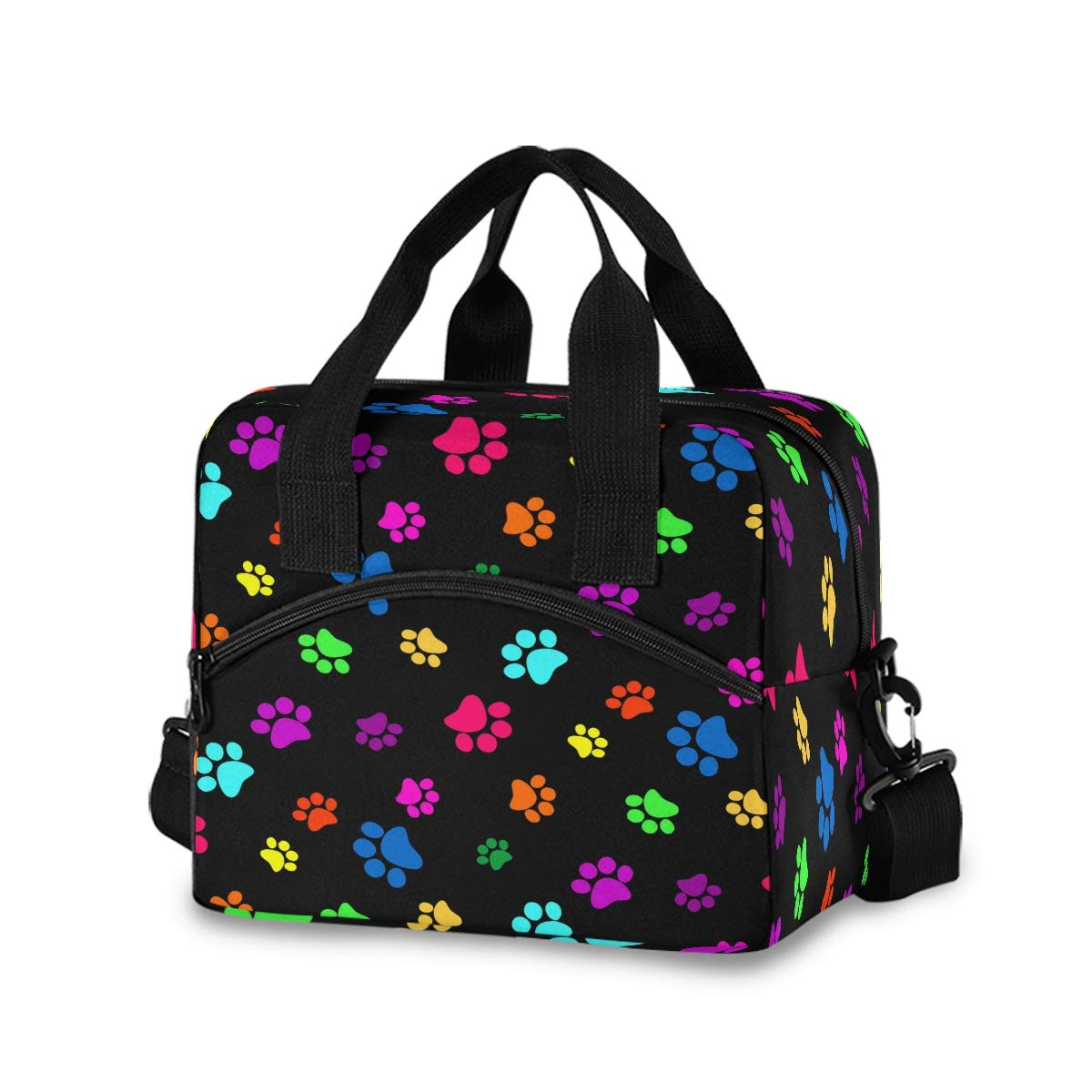 cat print lunch bag