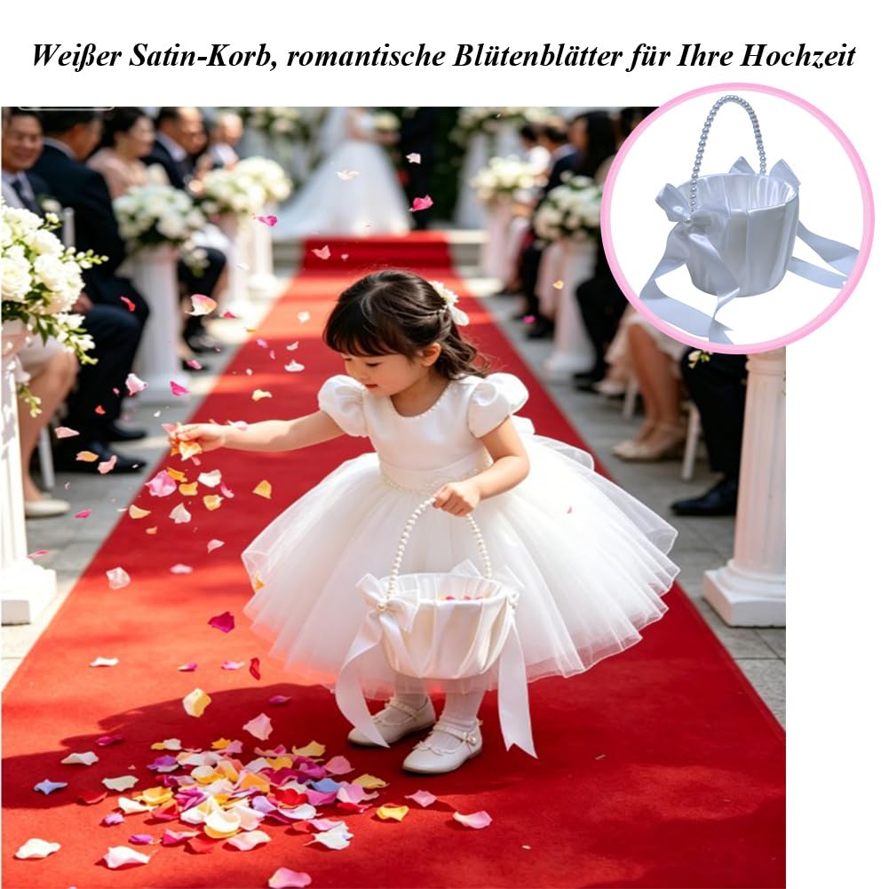 Blumenmädchen Korb 2 Stück Hochzeitskorb Streukorb Streukörbchen hochzeit