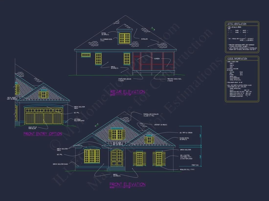 10-1616 HOUSE PLAN - Custom House Plan with Detailed Blueprints and CAD Designs