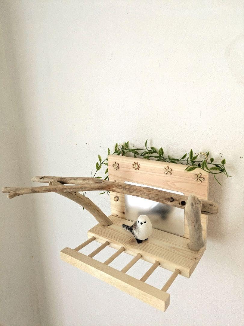 バードアスレチック 流木 壁掛け・置き型 止まり木 34バードトイ