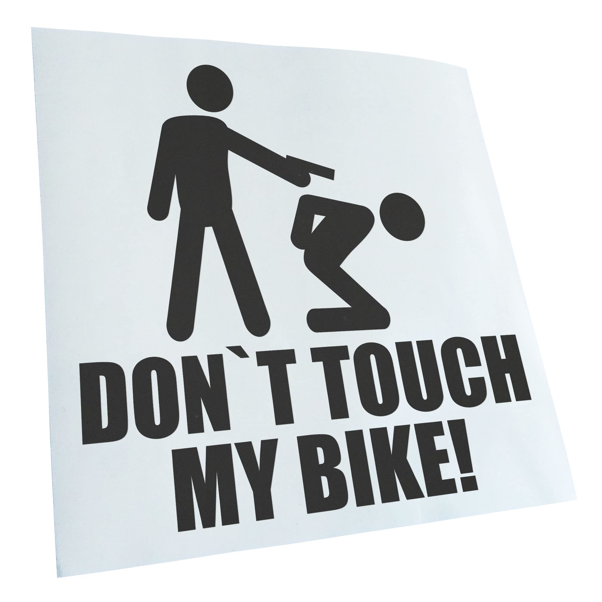 Kiwistar - Car Sticker - Dont Touch My Bike! Sticker for Car, Laptop, Bicycle, Truck, Motorcycle Multi-Coloured JDM Decal Racing