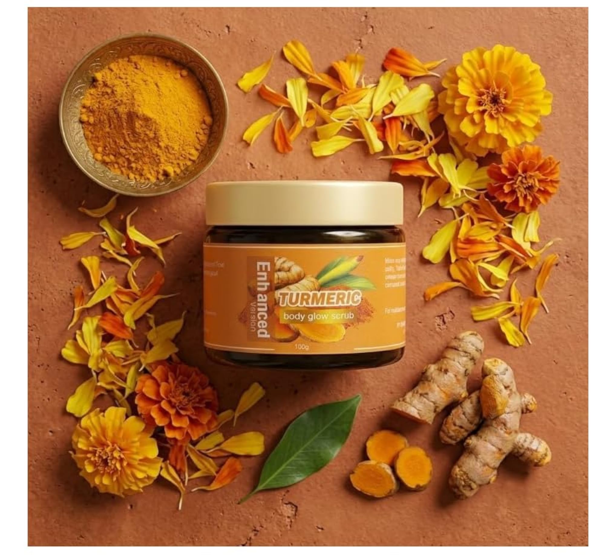 Turmeric Body Glow Scrub for Skin Brightening