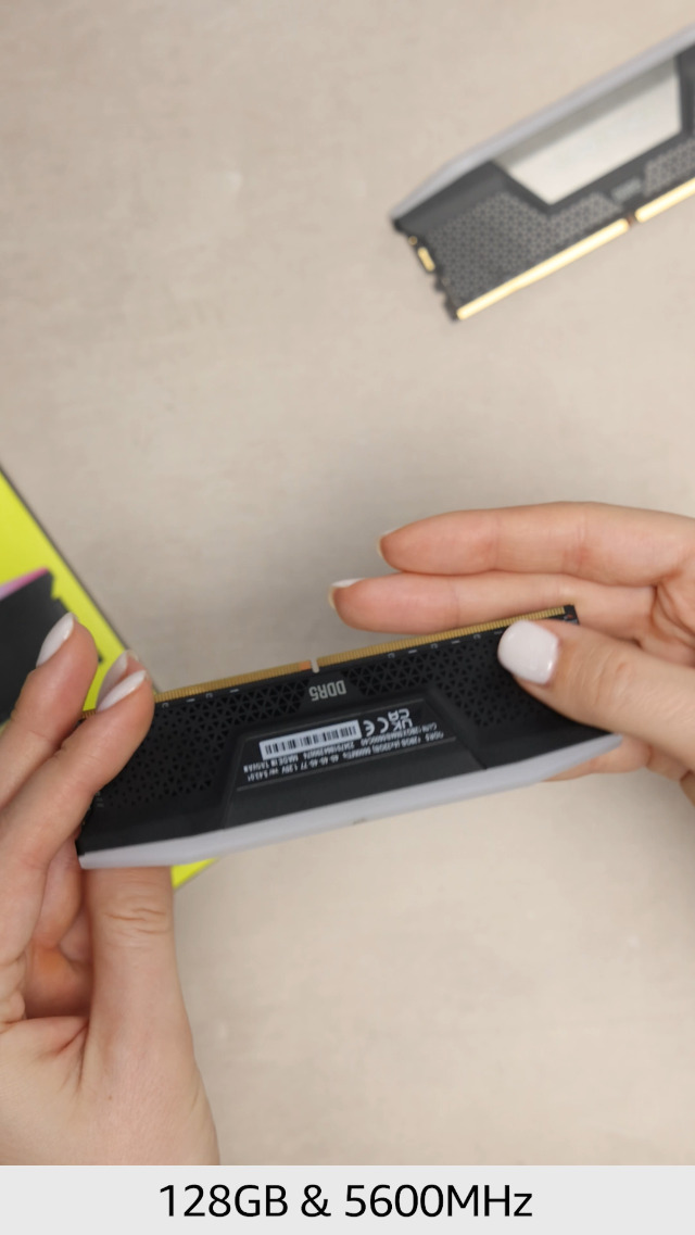 CORSAIR Vengeance RGB DDR5 RAM 128GB (4x32GB) 5600MHz CL40 Intel